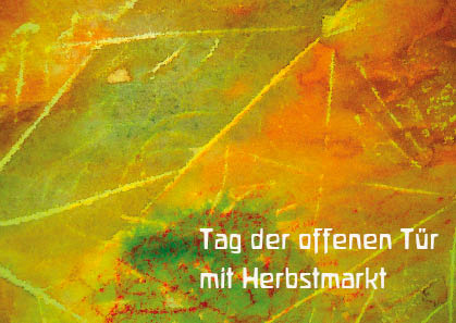 Aquarell mit Herbstlaub